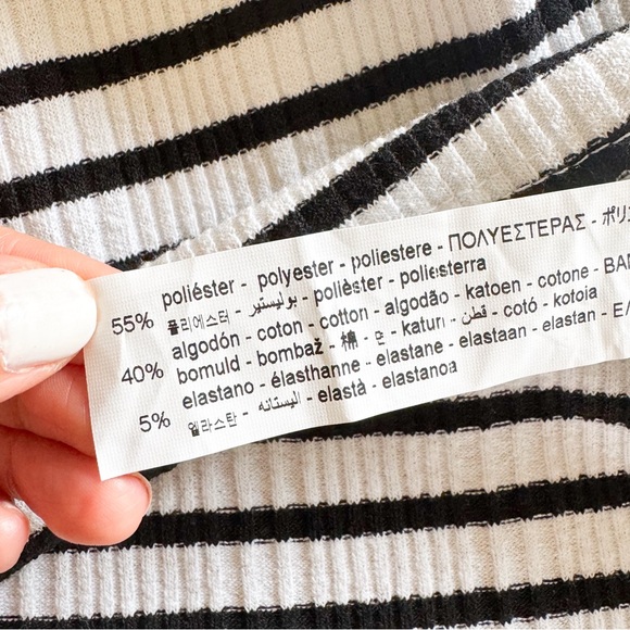 Zara Ruffled Sleeve Tee Size Small - Picture 5 of 6